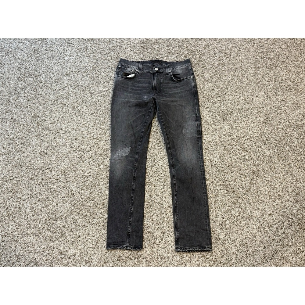 Nudie Jeans Co Black Stretch Denim Jeans Men's 32x32 Slim Fit